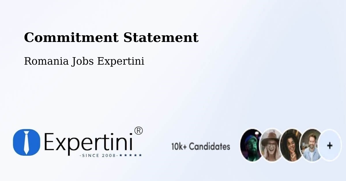 Corporate Commitment – Comuna Bogdăniţa - Romania Jobs Expertini